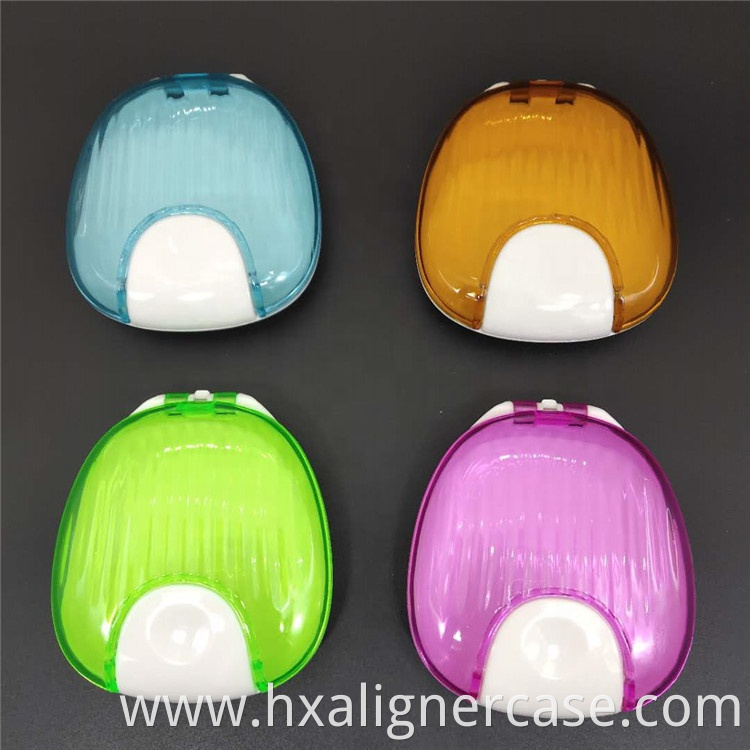 Premium Quality Press Button Type Dental Denture Orthodontic Press-To-Open Dental Retainer Box